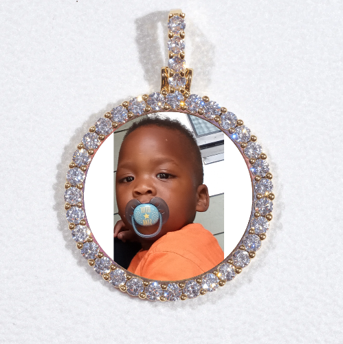 3D CIRCLE CUSTOM PICTURE PENDANT SMALL SIZE
