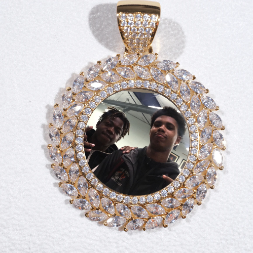 Large 3D Wheat Ear Custom Picture Pendant