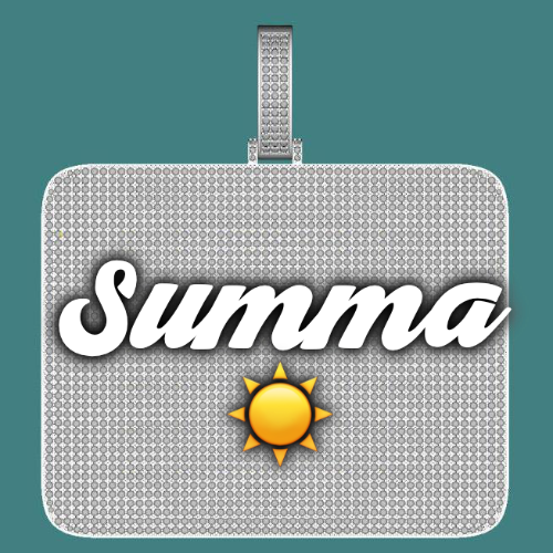 CUSTOM LETTER NECKLACE 3D BIG SQUARE