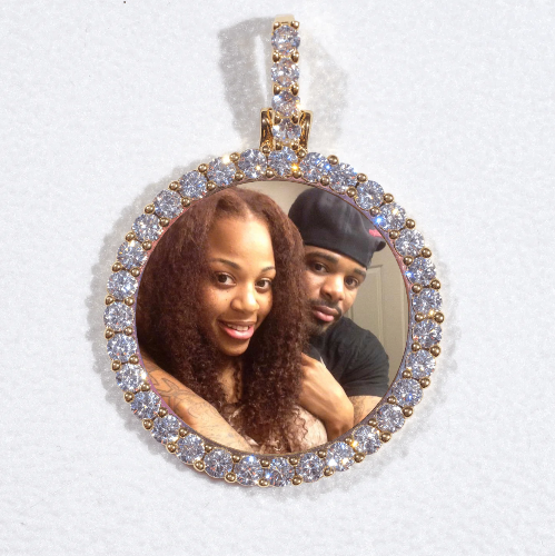 3D CIRCLE CUSTOM PICTURE PENDANT SMALL SIZE