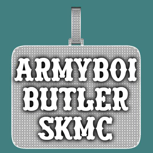 CUSTOM LETTER NECKLACE 3D BIG SQUARE