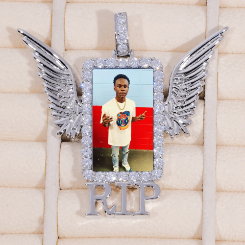 RIP WING 3D CUSTOM PICTURE PENDANT