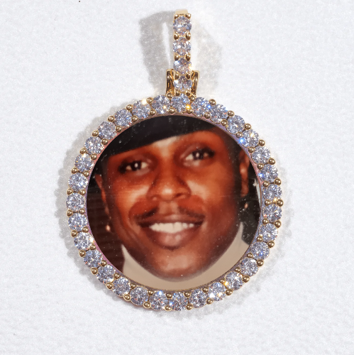 3D CIRCLE CUSTOM PICTURE PENDANT SMALL SIZE