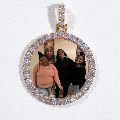 3D CIRCLE CUSTOM PICTURE PENDANT SMALL SIZE