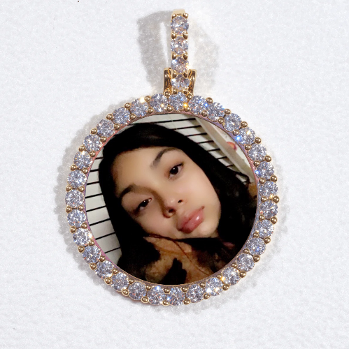 3D CIRCLE CUSTOM PICTURE PENDANT SMALL SIZE