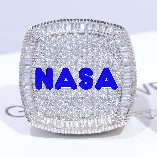 CUSTOM LETTER 3D ICED RING