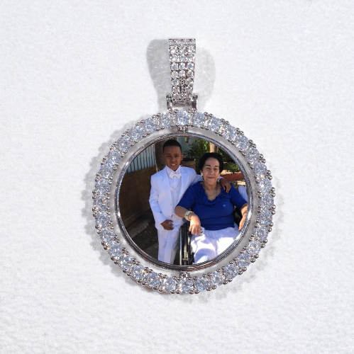 3D Spinning 2-Faced Custom Picture Pendant