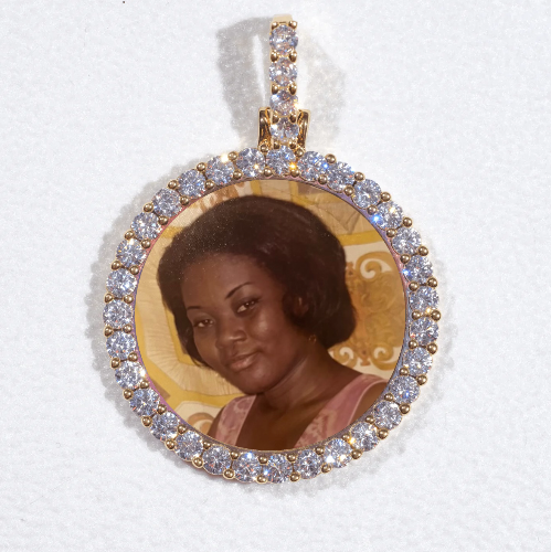 3D CIRCLE CUSTOM PICTURE PENDANT SMALL SIZE