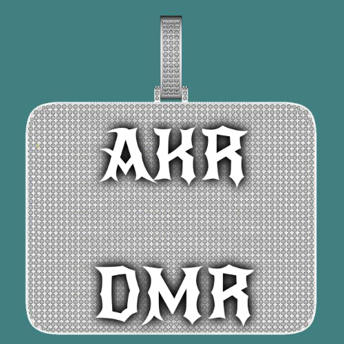 CUSTOM LETTER NECKLACE 3D BIG SQUARE