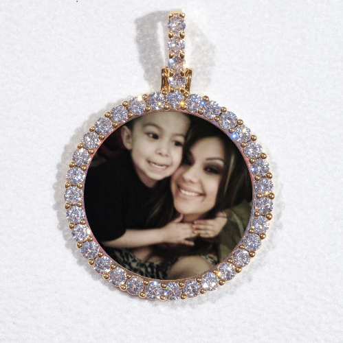 3D CIRCLE CUSTOM PICTURE PENDANT SMALL SIZE