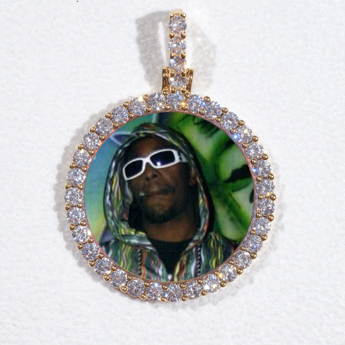3D CIRCLE CUSTOM PICTURE PENDANT SMALL SIZE