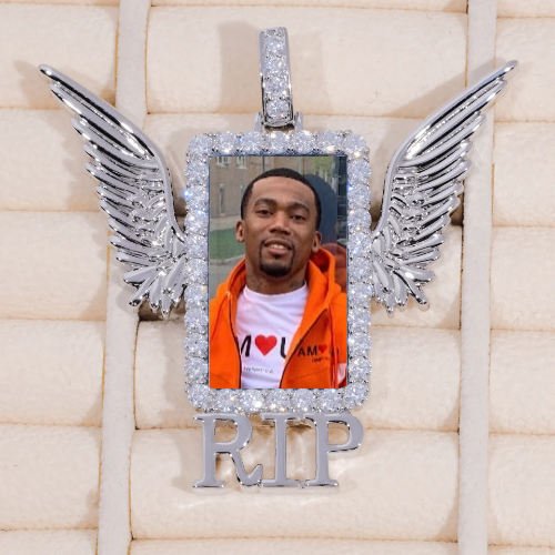 RIP WING 3D CUSTOM PICTURE PENDANT