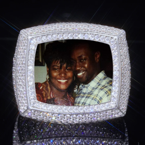 3D CUSTOM PICTURE ICED RING