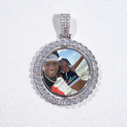 3D Spinning 2-Faced Custom Picture Pendant