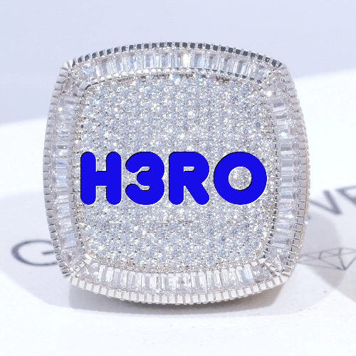 CUSTOM LETTER 3D ICED RING