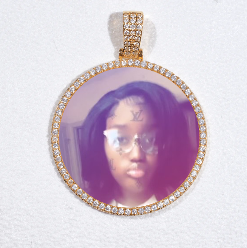 MEDIUM 3D CIRCLE CUSTOM PICTURE PENDANT