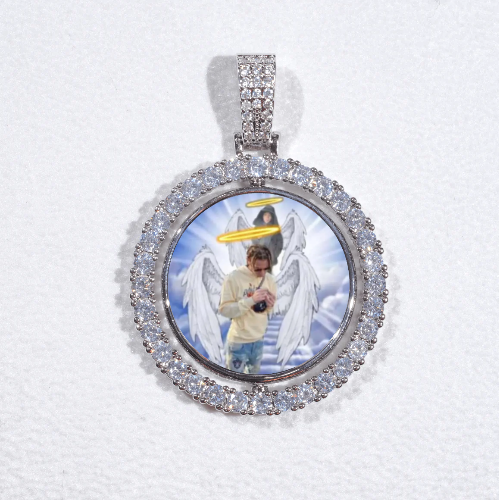 3D Spinning 2-Faced Custom Picture Pendant