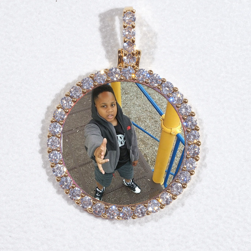 3D CIRCLE CUSTOM PICTURE PENDANT SMALL SIZE