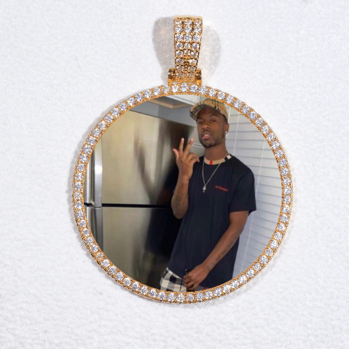 MEDIUM 3D CIRCLE CUSTOM PICTURE PENDANT