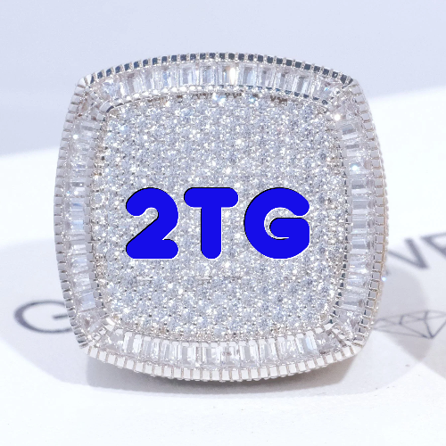 CUSTOM LETTER 3D ICED RING