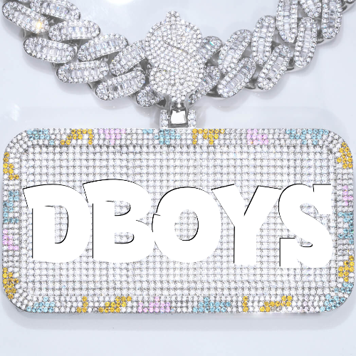 CUSTOM LETTER NECKLACE 3D COLORFUL SQUARE