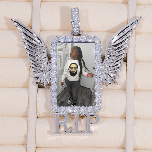 RIP WING 3D CUSTOM PICTURE PENDANT
