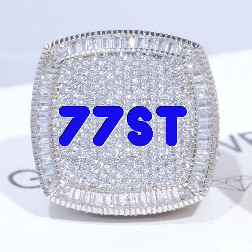 CUSTOM LETTER 3D ICED RING