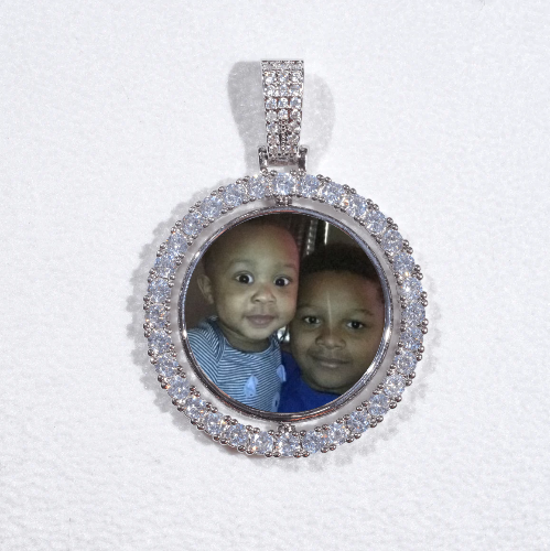 3D Spinning 2-Faced Custom Picture Pendant
