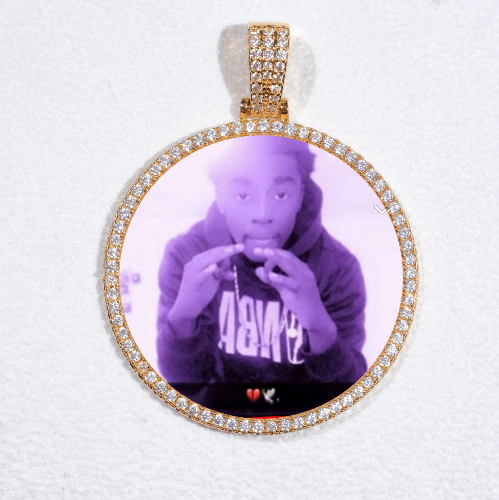 MEDIUM 3D CIRCLE CUSTOM PICTURE PENDANT