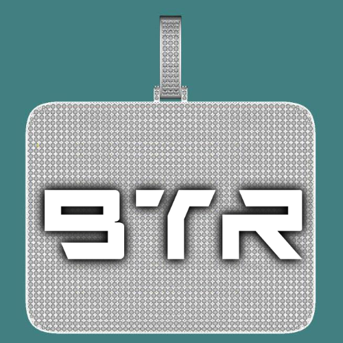 CUSTOM LETTER NECKLACE 3D BIG SQUARE