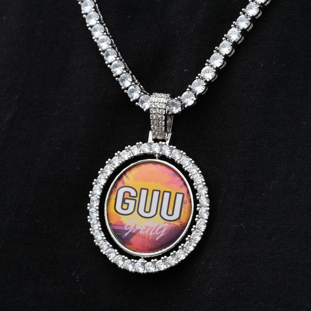 3D Spinning 2-Faced Custom Picture Pendant - The GUU Shop