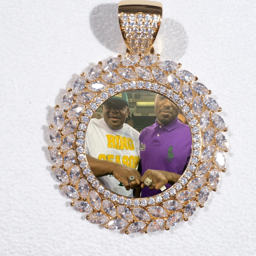 Large 3D Wheat Ear Custom Picture Pendant