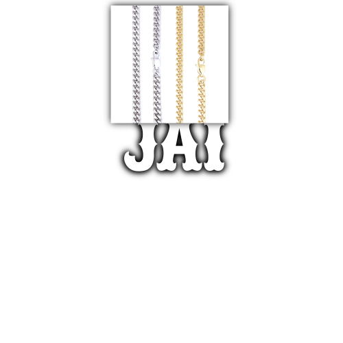 Custom Letters Freibeuter Font Necklace