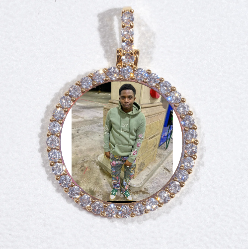 3D CIRCLE CUSTOM PICTURE PENDANT SMALL SIZE