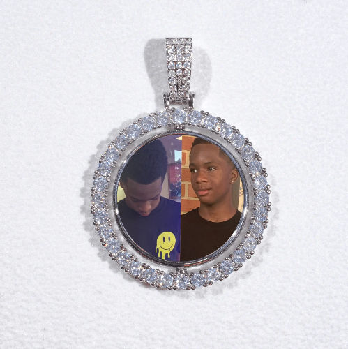 3D Spinning 2-Faced Custom Picture Pendant