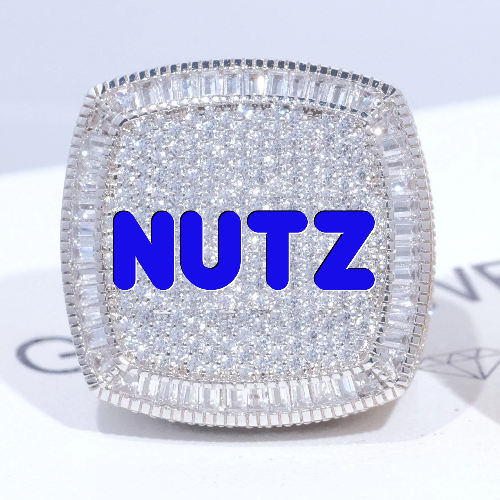 CUSTOM LETTER 3D ICED RING