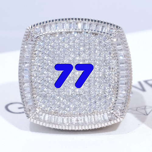 CUSTOM LETTER 3D ICED RING