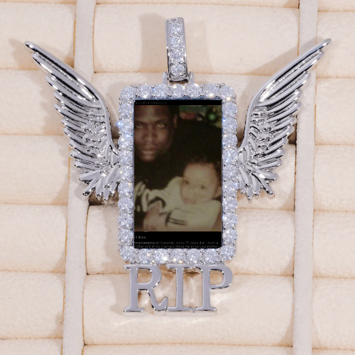 RIP WING 3D CUSTOM PICTURE PENDANT