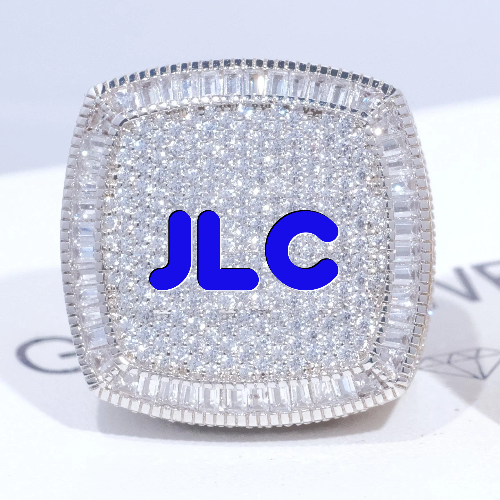 CUSTOM LETTER 3D ICED RING