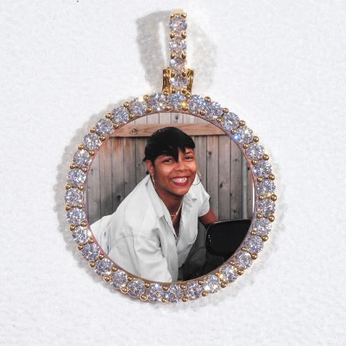 3D CIRCLE CUSTOM PICTURE PENDANT SMALL SIZE