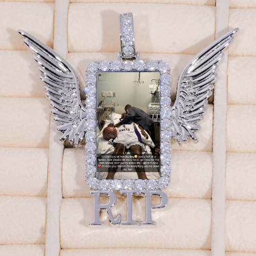 RIP WING 3D CUSTOM PICTURE PENDANT