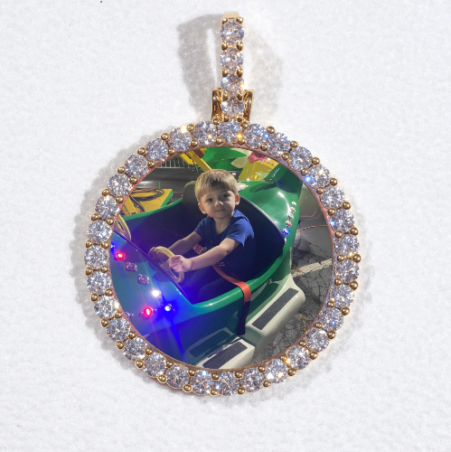 3D CIRCLE CUSTOM PICTURE PENDANT SMALL SIZE