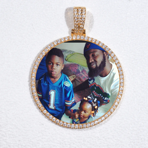 MEDIUM 3D CIRCLE CUSTOM PICTURE PENDANT
