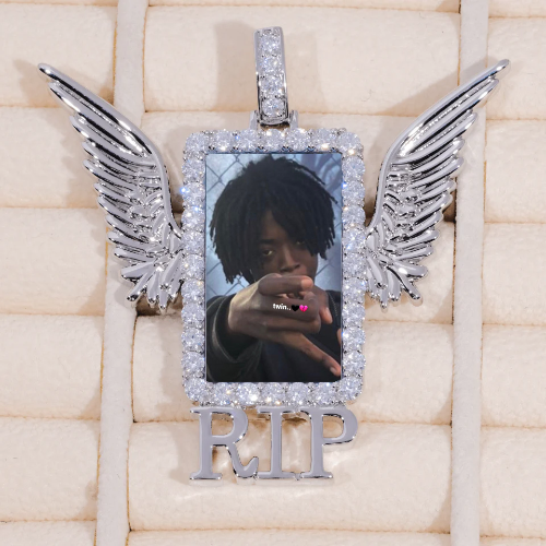 RIP WING 3D CUSTOM PICTURE PENDANT