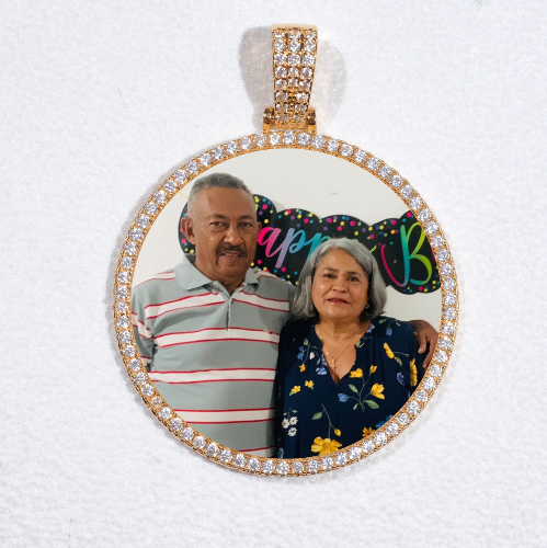 MEDIUM 3D CIRCLE CUSTOM PICTURE PENDANT