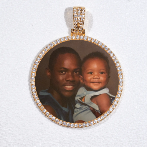 MEDIUM 3D CIRCLE CUSTOM PICTURE PENDANT