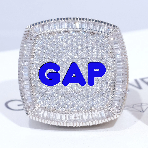 CUSTOM LETTER 3D ICED RING