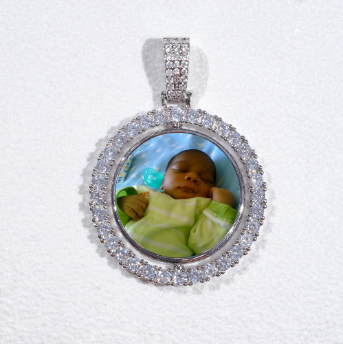 3D Spinning 2-Faced Custom Picture Pendant