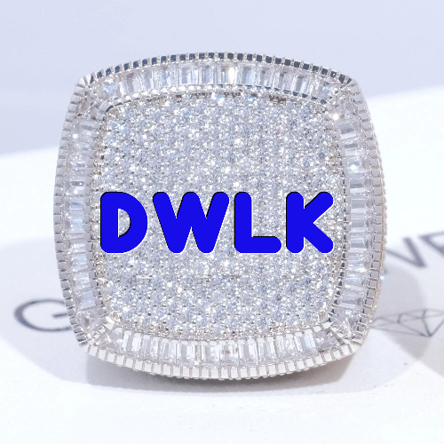 CUSTOM LETTER 3D ICED RING