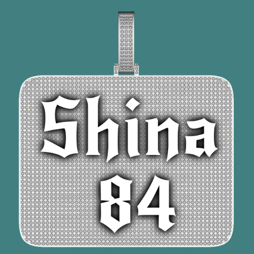 CUSTOM LETTER NECKLACE 3D BIG SQUARE